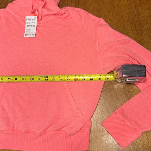 SKIMS Vibrant Pink Cropped Hoodie - Picture 9 of 11